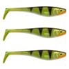 3x Rapala Soft Peto 18cm Paddle Tail Shad Lures - Live Perch