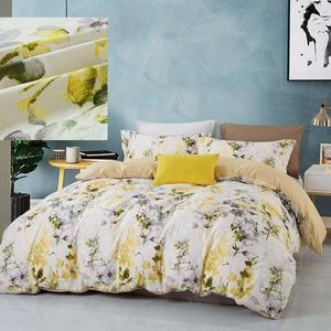 3D Yellow Flower 128 Bed Pillowcases Quilt Queen Size