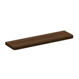 Flexi Storage Decorative Shelving 900 x 36 x 240mm Walnut Curved Floating Shelf