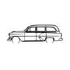 Ignite Laser Chevrolet 1964 Wagon Silhouette Metal Wall Art Rustic Metal 15.7inch/40cm