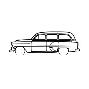 Ignite Laser Chevrolet 1964 Wagon Silhouette Metal Wall Art Rustic Metal 15.7inch/40cm