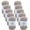 10pk Malli Super Blend Basic Crochet Knitting Yarn 8ply 100g 16x9cm Cookie Dough