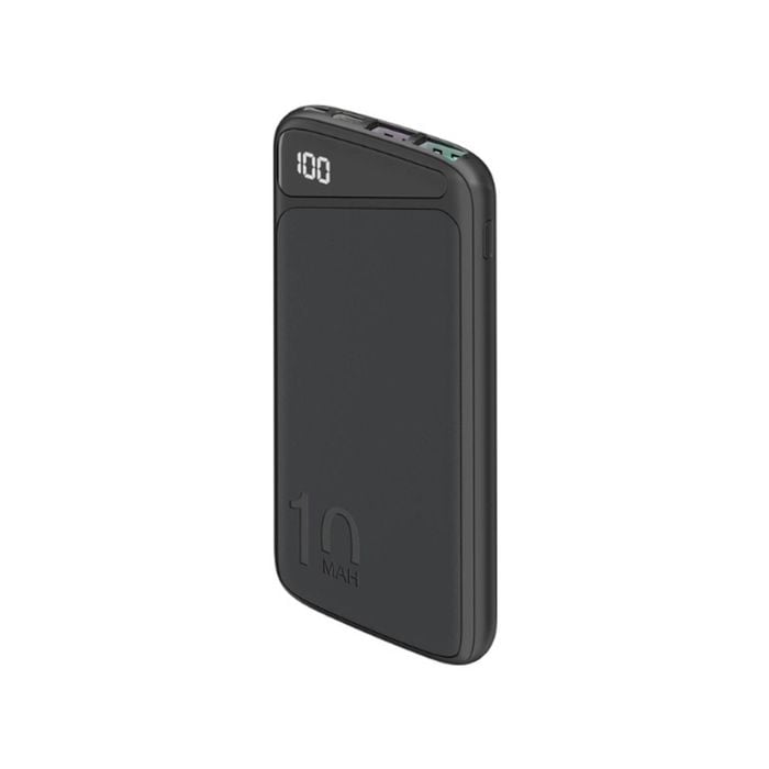 Goobay Portable Powerbank 10000mAh LED USB-A QC/USB-C PD - Black