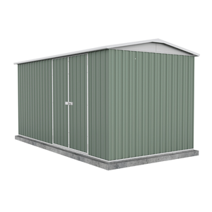 Absco Sheds 4.48 x 2.26 x 2.3m Pale Eucalypt Highlander Double Door Garden Shed