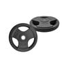7.5kg x 2 Rubber Coated Cast Iron Olympic Weight Plate - Commercial Grade