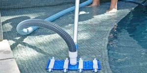 Pool cleaner in operation