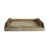 2pc Lvd Rectangular Timber Serving Tray Set Home Kitchen Decor 48x32x8cm
