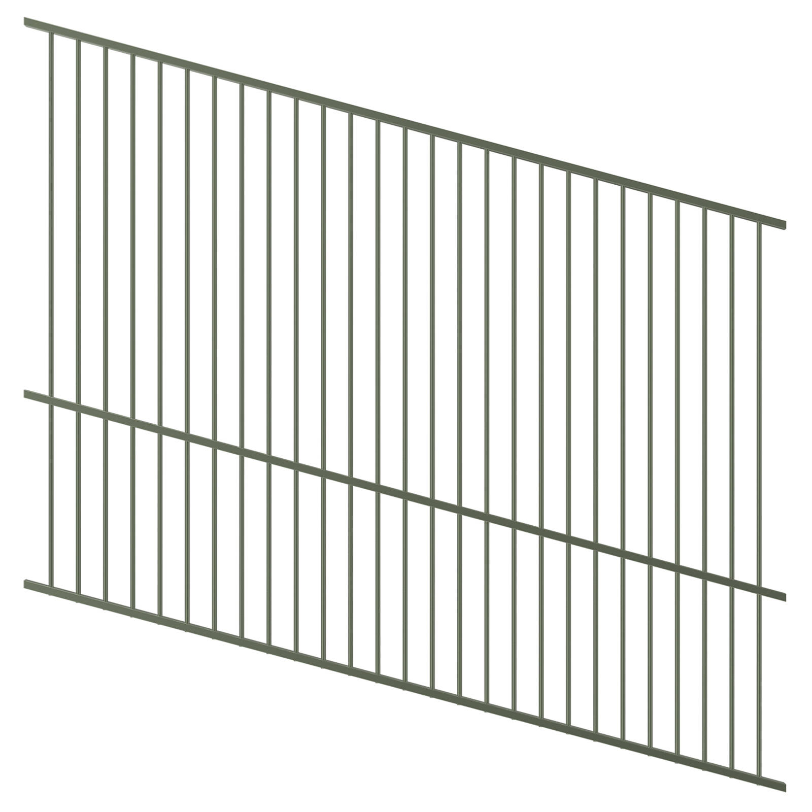ProtectorAl 1201 - 2400 x 1800mm Pale Eucalypt Raked Up to 15º Flat Top Pool Fence Panel product image
