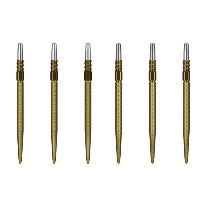 2x 3pc Target Swiss Nano Dart Point Replacement Spare Accessory Tip 35mm Gold