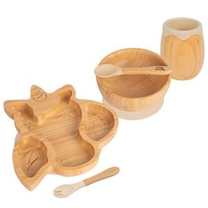 Tiny Dining 5pc Bamboo Unicorn Baby Weaning Set