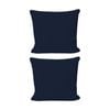 2PK The Lighthouse Washed Cotton European Pillowcase With Double Stitch Navy