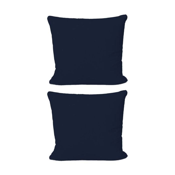 2PK The Lighthouse Washed Cotton European Pillowcase With Double Stitch Navy