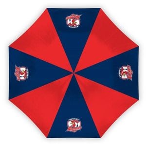 NRL Compact Umbrella - Sydney Roosters - Rain - Glovebox - 60cm Length W17cm