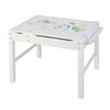 Costway Lego Play Center Wooden Activity Table White