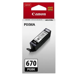 Canon PGI-670BK Original Inkjet Ink Cartridge - Pigment Black Pack - Inkjet