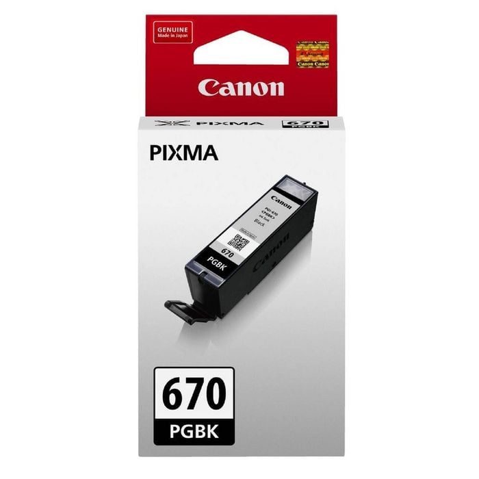 Canon PGI-670BK Original Inkjet Ink Cartridge - Pigment Black Pack - Inkjet