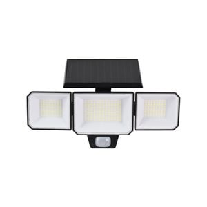 Luxzone 1200 Lumens 3 Head Adjustable Solar Motion Sensor LED Security Light