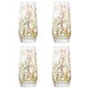 Ashdene Wildflowers Crystal Set of 4 Highball Tumblers