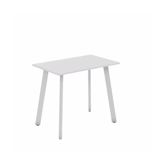 Olg Flare Bar Leaner 4 Leg White Frame White Top L1800mm X W750mm