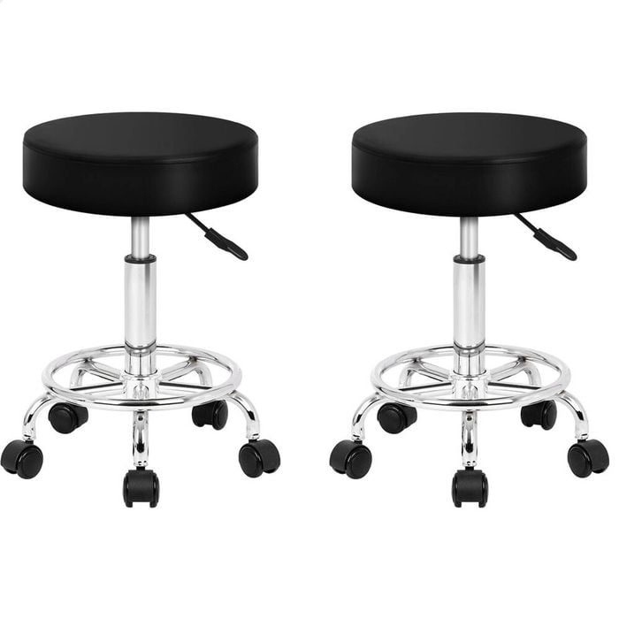 ALFORDSON Salon Stools Black 2X
