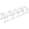 vidaXL Bike Rack Floor Bicycle Storage Rack Stand for 5 Bikes Galvanised Steel