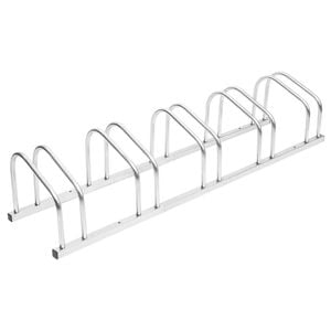 vidaXL Bike Rack Floor Bicycle Storage Rack Stand for 5 Bikes Galvanised Steel