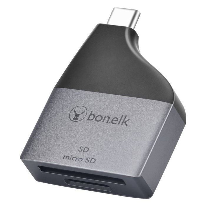 Bonelk USB-C to MicroSD/SD Adapter/Connector - Space Grey