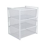 Flexi Storage Home Solutions White 3 Mesh Basket Frame Kit - White