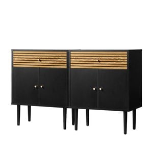 Oikiture 2x Sideboard Buffet Storage Cabinet