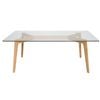 Sk Designer Living | Stad Rectangle Glass Coffee Table - Natural