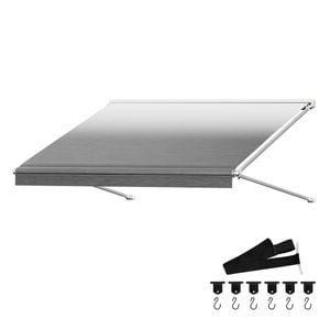Manan 16FT RV Awning Fabric Replacement 4-Ply PVC in Grey