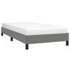 vidaXL Bed Frame Slatted Bed Base Dark Grey 106x203 cm King Single Size Fabric