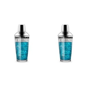 2PK Final Touch Recipe Cocktail Shaker Barware Accessory 450ml