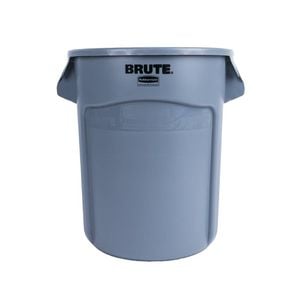 Rubbermaid Brute Round Vented Waste And Utility Container Grey 75.7l