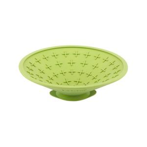 LickiMat Splash Wall & Floor Suction Slow Feeder Dog Bowl - Green