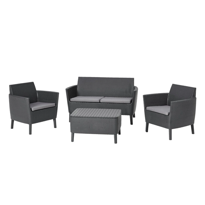 Keter Salemo Lounge Set With Storage Table