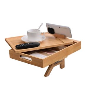 Catzon Rotating Couch Arm Tray Adjustable Sofa Arm Tray Table