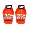 2pk Land & Sea Sports Australia Heavy Duty Dry Bag Roll-down Clip Seal Red 5l