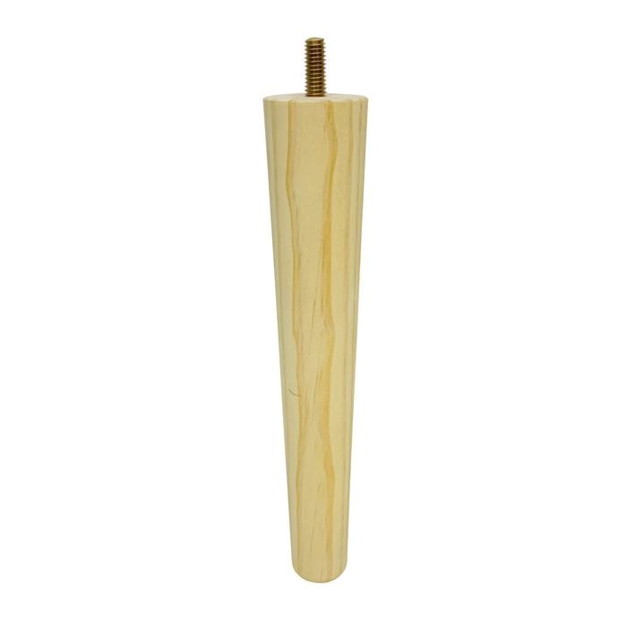 Adoored 230mm Pine Round Tapered Furniture Leg