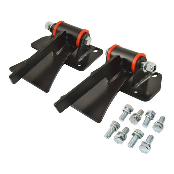 Calflow Universal GM LS1 LS6 LSX Weld In Engine Mount Set, Polyurethane - Holden, Chevy