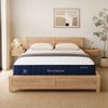 RoomSense Queen 26cm Firm Mattress Bundle with Oatmeal Wooden Bed Frame