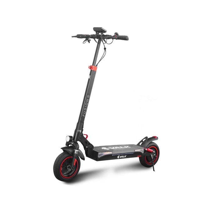 Valk Fusion 5 Electric Scooter, 500w 48v 13ah Lithium 50km Range 40km/h Quad Shocks 10 Inch Tyres,