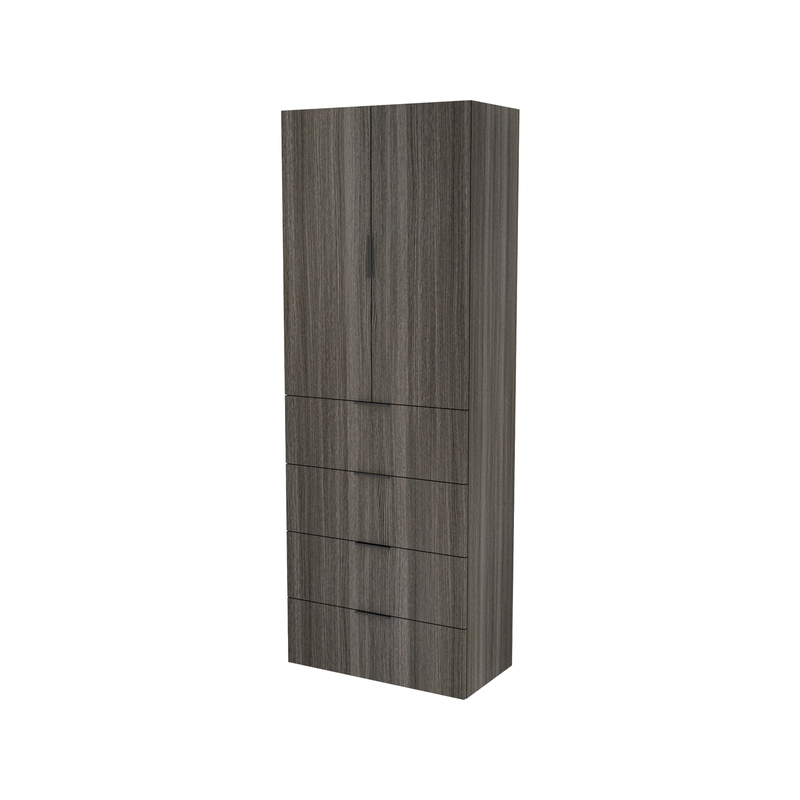Lugna 2048 x 750 x 380mm Storm 3 Shelf 4 Drawers Double Door Storage Cabinet