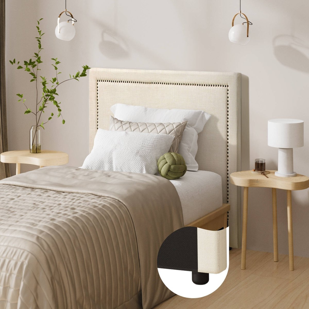 Oikiture Bed Head Single Size Headboard Bedhead - Bunnings