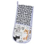 Ulster Weavers Feline Friends Double Oven Glove Multi-Coloured 88x18x2cm