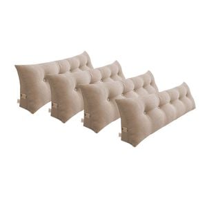 SOGA 4x 150cm Beige Wedge Pillows