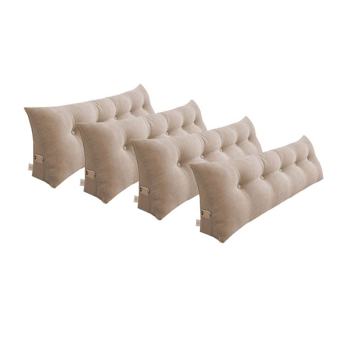 SOGA 4x 150cm Beige Wedge Pillows