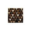 Multi-Purpose Animal Hide Triangle Patch Dark Brown with Woollen Fleece Reverse
