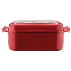 Non Stick Roaster & Grill 34x24x12cm Red Bessemer