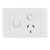 Deta 10Amp White Single Powerpoint with Extra Switch